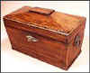 A Very Fine Mahogany Three Compartment Regency Tea Caddy circa 1815.