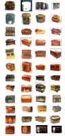  thumbnail index of tea caddies and chests