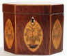 An Octagonal Partridge Wood veneered Tea Caddy Circa 1790.